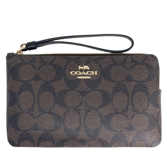 Coach Black and Brown Wristlet - Picture 4 of 5